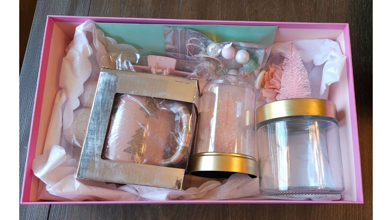 RTS Pink Christmas Gift Box