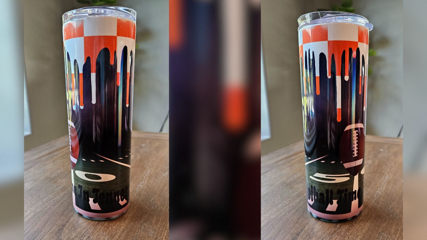 20 oz. Skinny Stainless Steel Sublimated Tennessee Tumbler