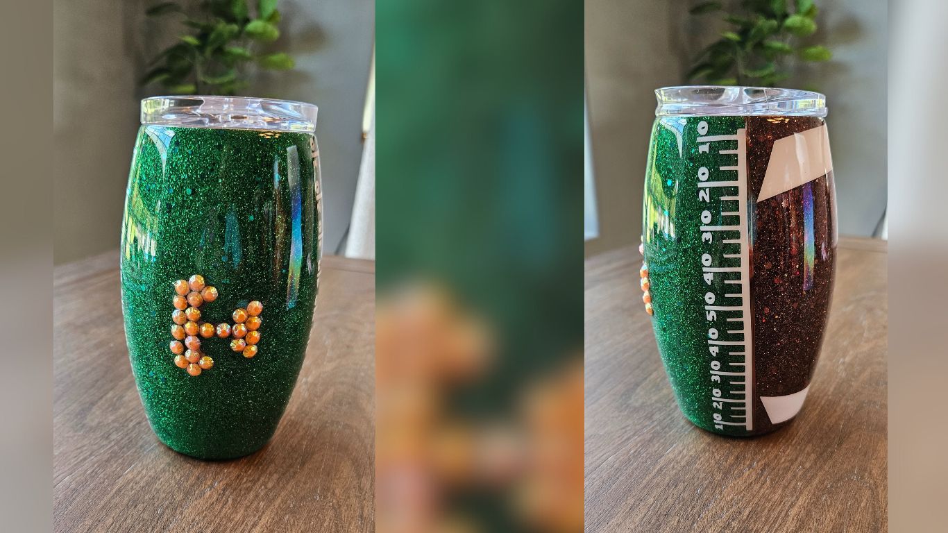 15 oz Barrel Tumbler w/ Rhinestone T