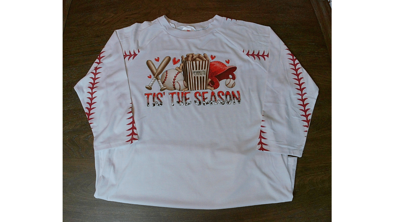 Tis The Season Baseball Raglan