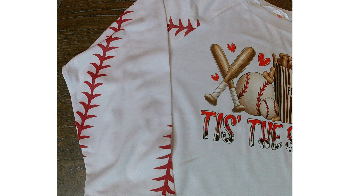 Tis The Season Baseball Raglan