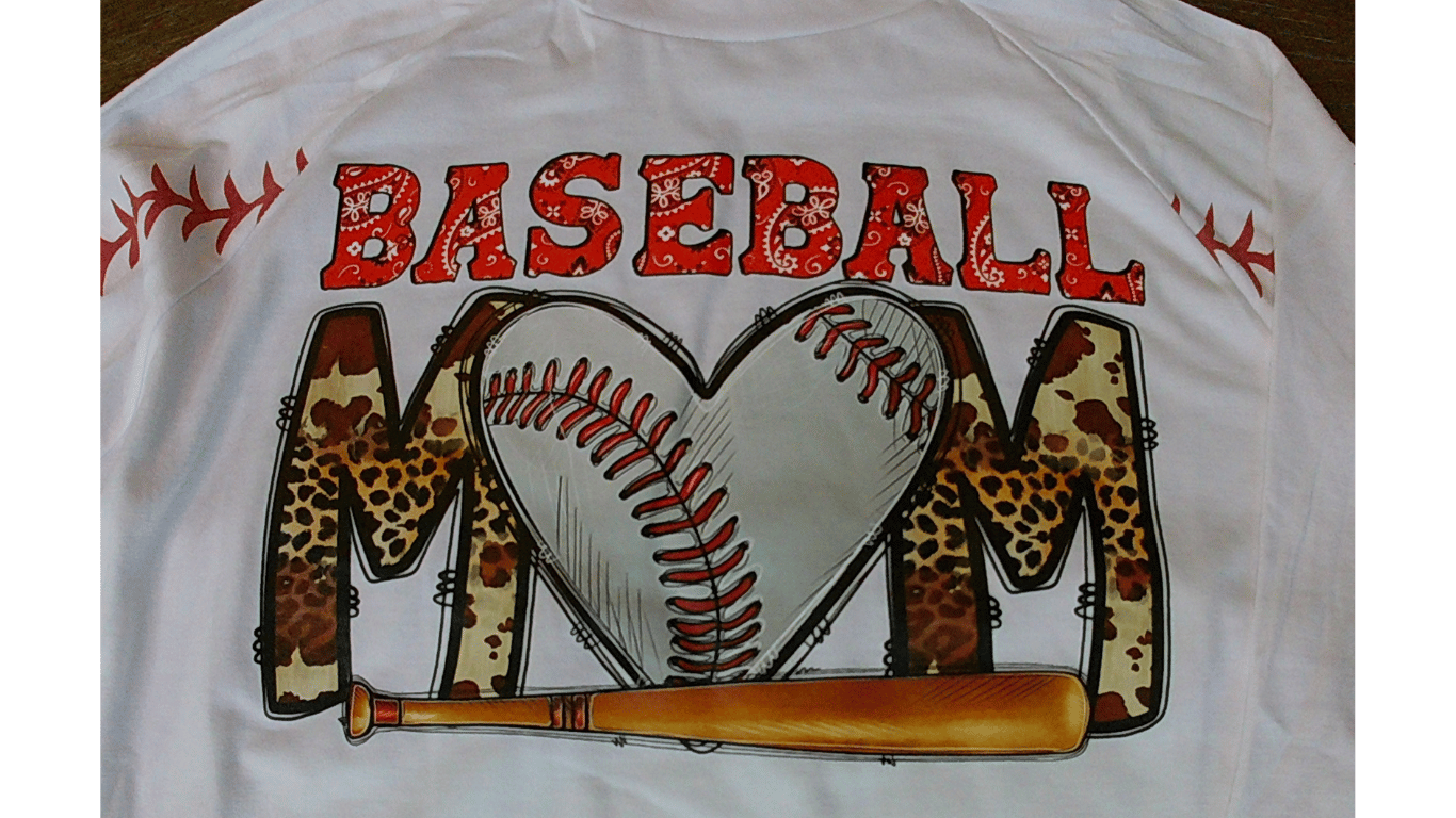 Heart Baseball Mom Raglan