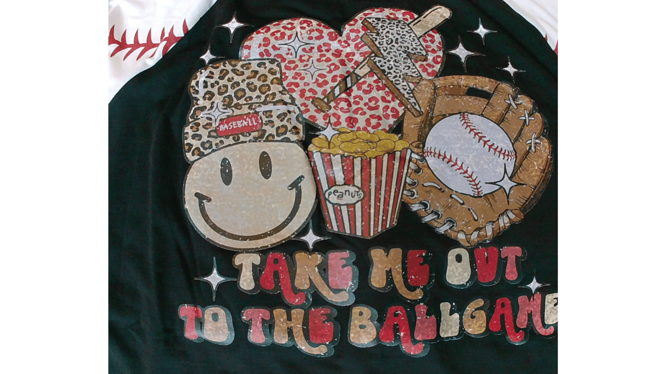 Take Me Out To The Ballgame Baseball Raglan