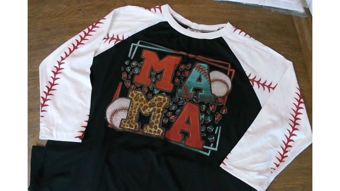 M-A-M-A Baseball Raglan