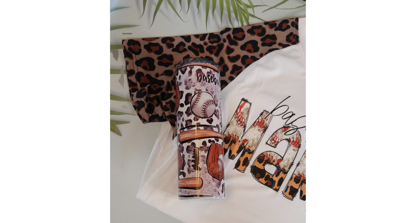 Leopard Print Baseball Mama Mini Gift Box