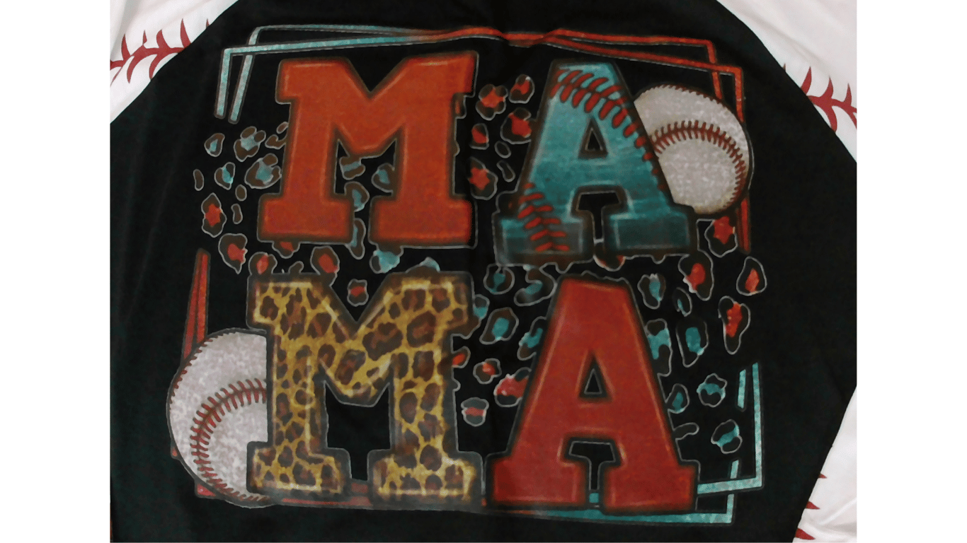 M-A-M-A Baseball Raglan