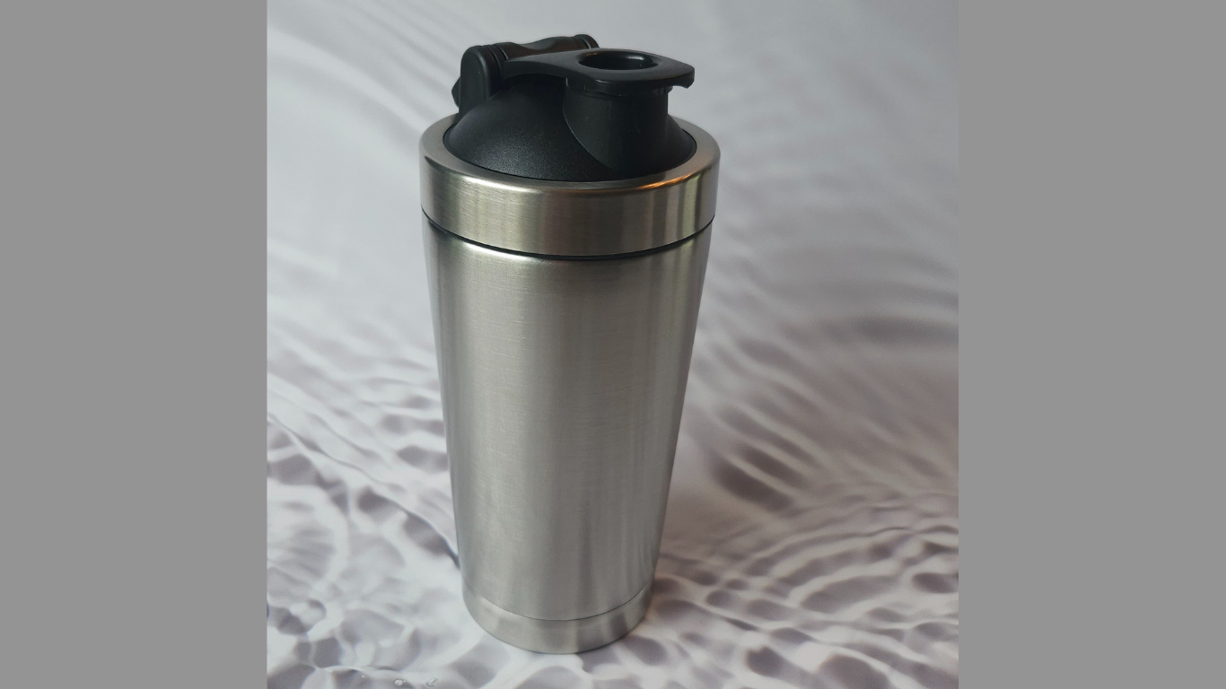 Customizable 17 oz. Shaker Tumbler with Black Lid