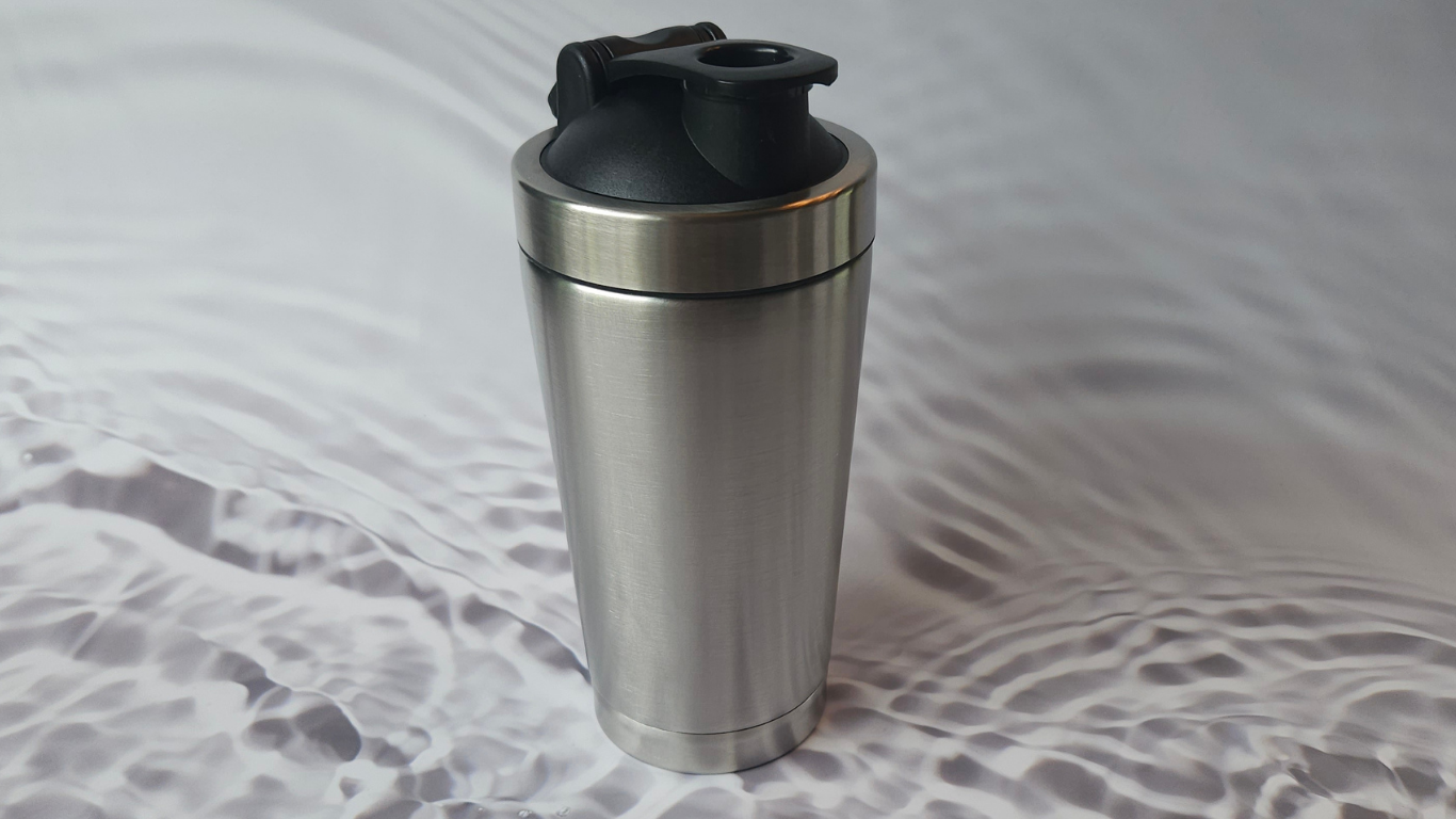 Customizable 17 oz. Shaker Tumbler with Black Lid