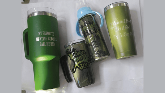 Camo Print & Hunting Themed Family Tumblers